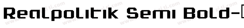 Realpolitik Semi Bold字体转换